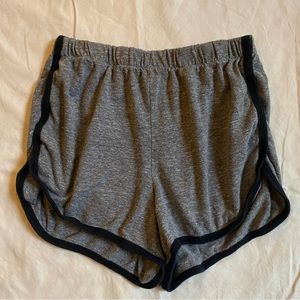 John Galt Gray Mini Sweat Shorts